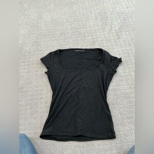 Abercrombie and Fitch seamless square neck, short sleeve top women’s medium